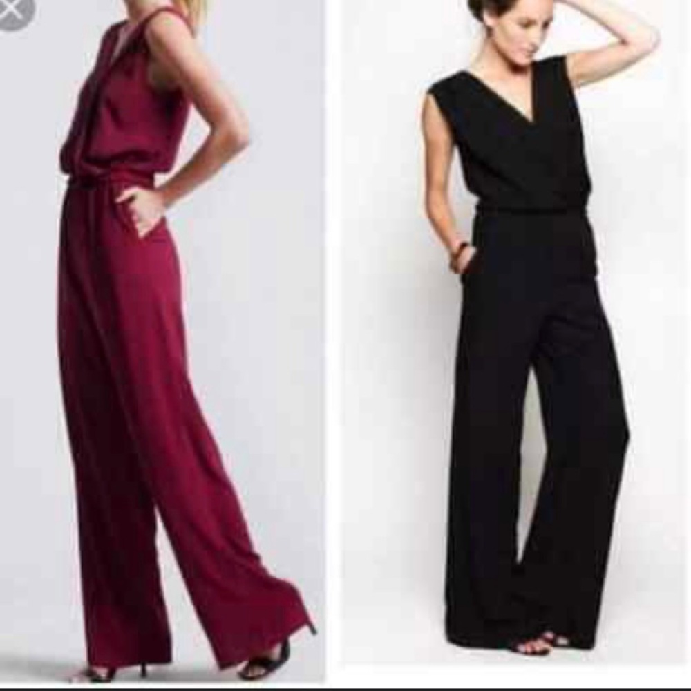 Oliver Grace Sabrina Maroon Jumpsuit Women’s Size M